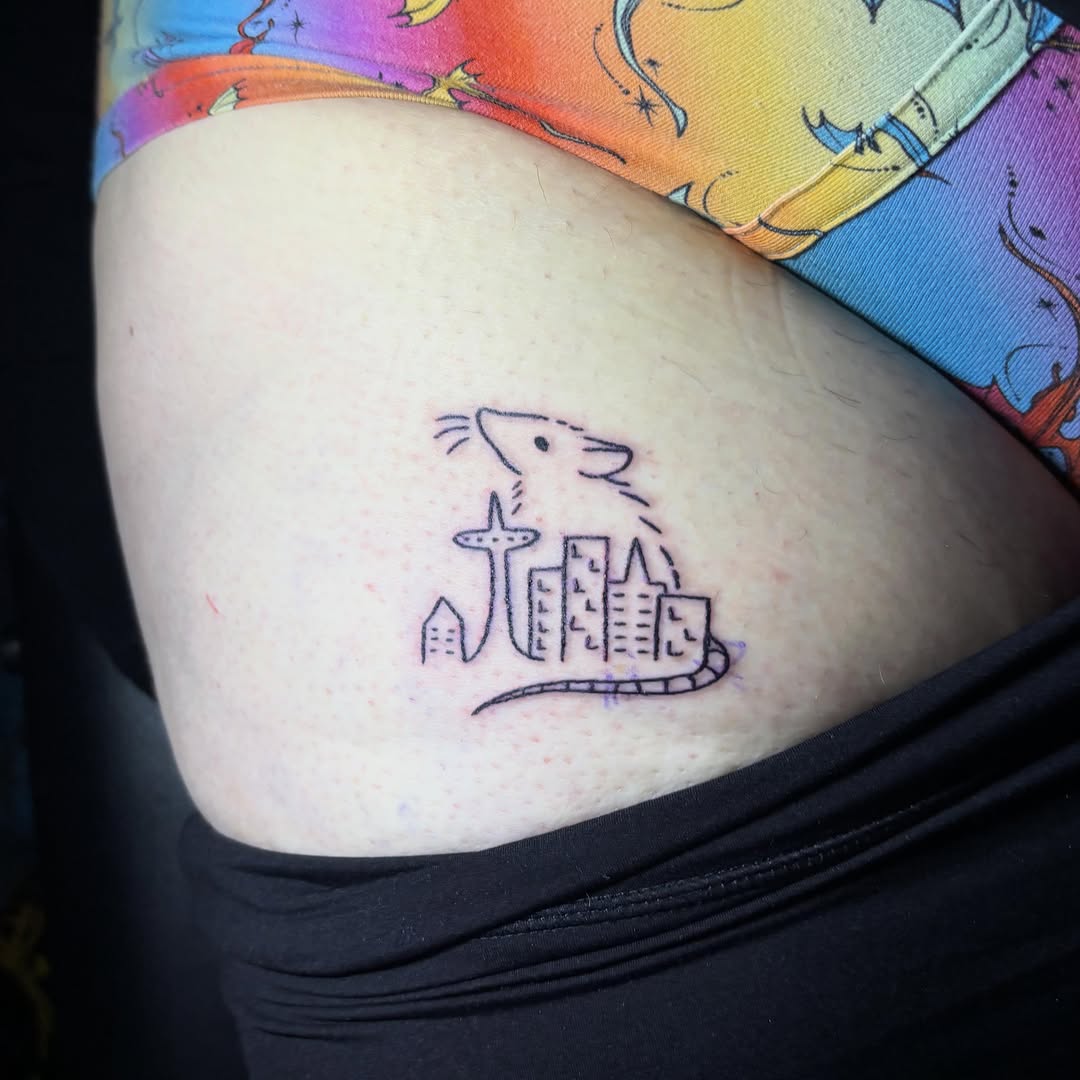 Tattoo by @skullgunk — fine_line