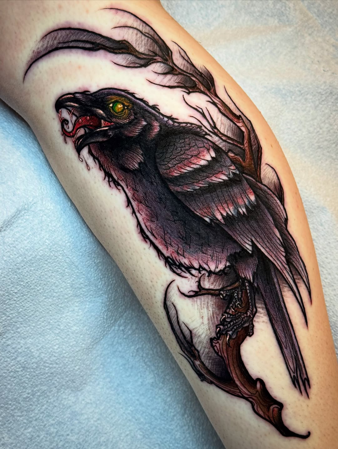 Tattoo by @themactatty — dark_realism, blackwork