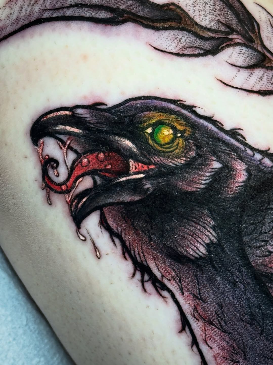 Tattoo by @themactatty — dark_realism, blackwork