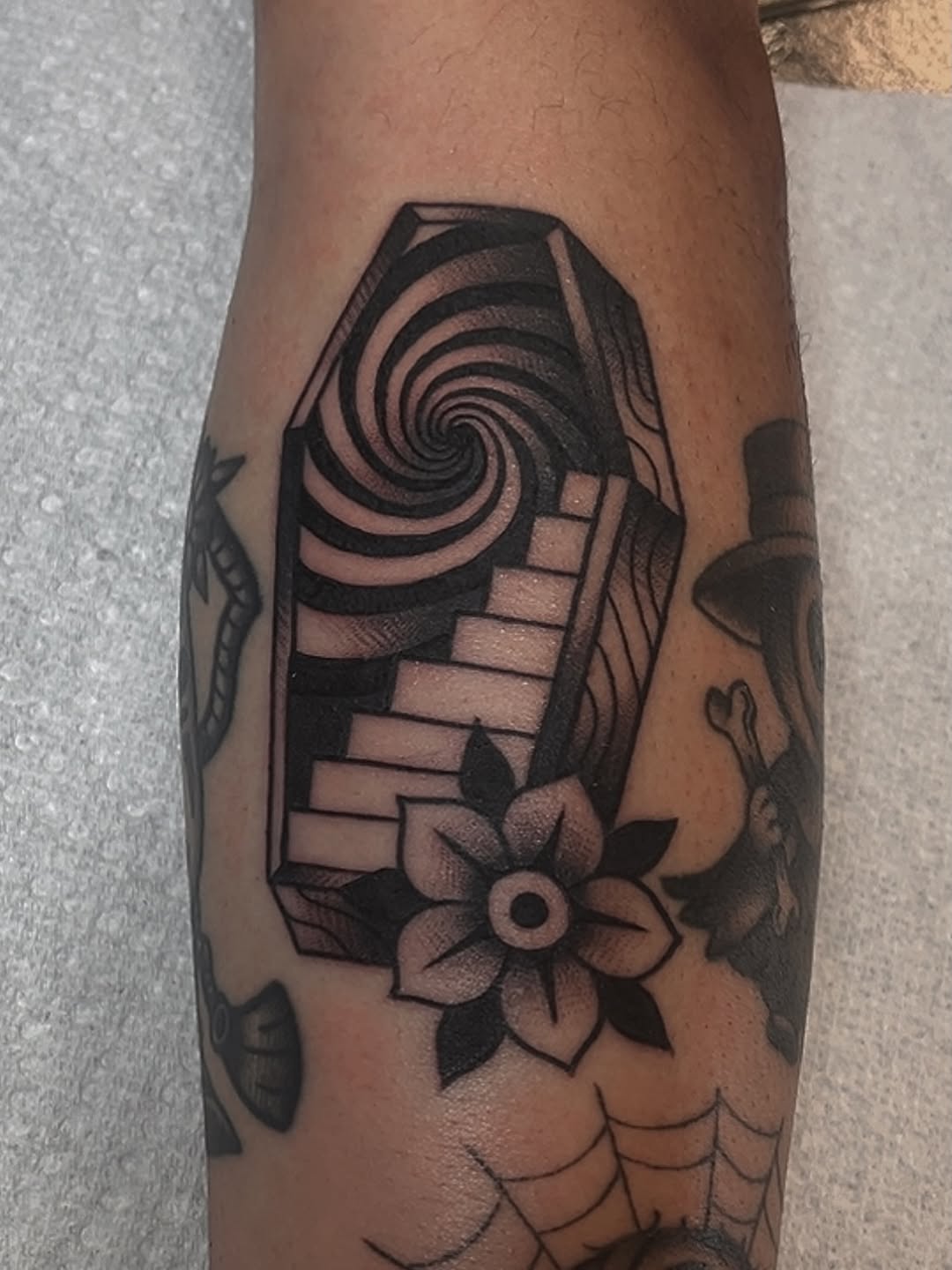 Tattoo by @jckbtattoos — illustrative, blackwork