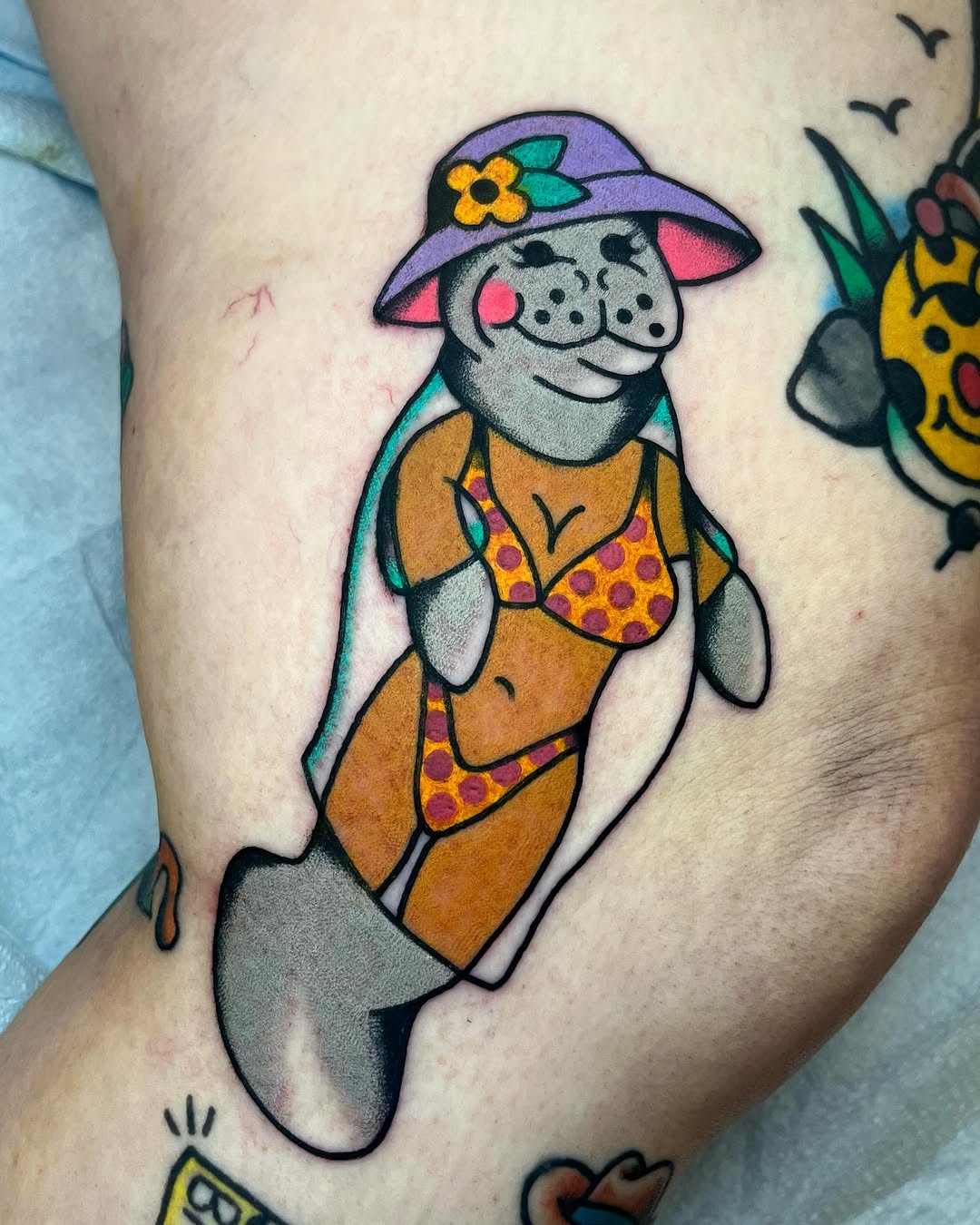 Tattoo by @tourtellinie โ american_traditional, illustrative