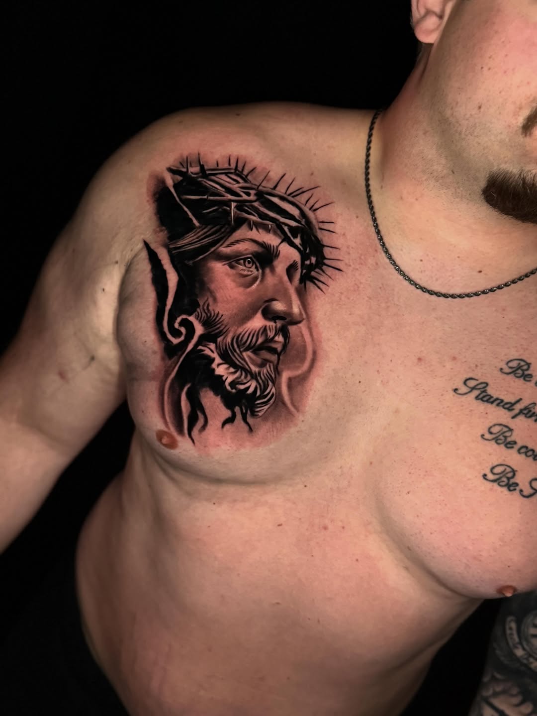 Tattoo by @unrendered_tattz — realism, black_and_grey