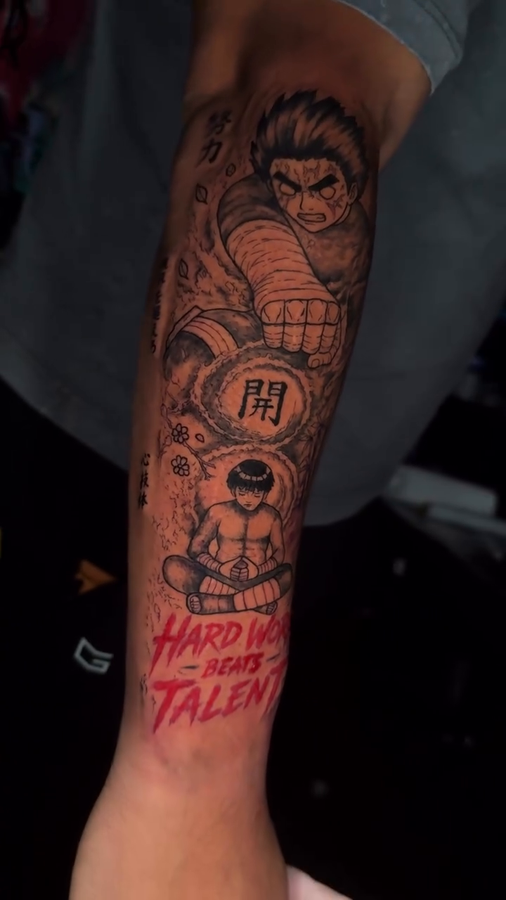 Tattoo by @vadiktt โ anime, lettering_script