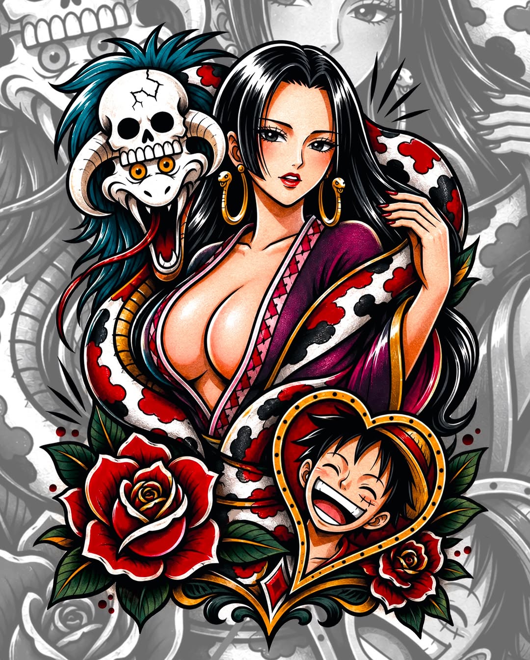 Tattoo by @ryan_tattoos_ β neo_traditional, anime