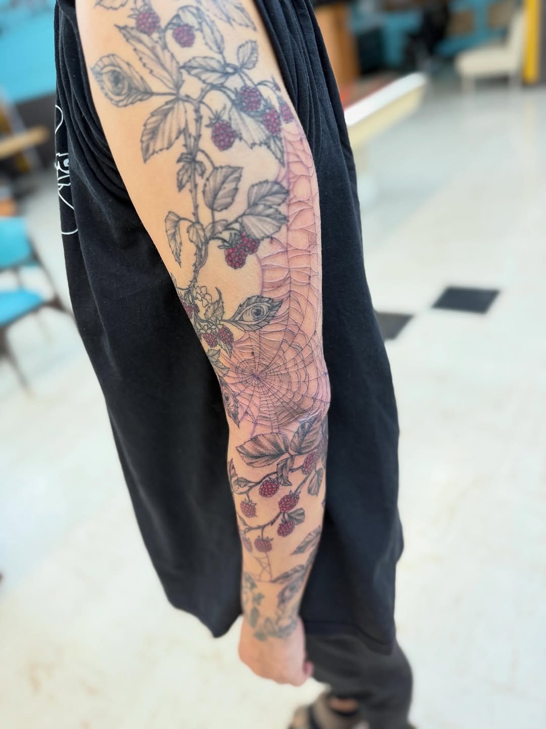 Tattoo by @levisawdontattoo — illustrative, black_and_grey