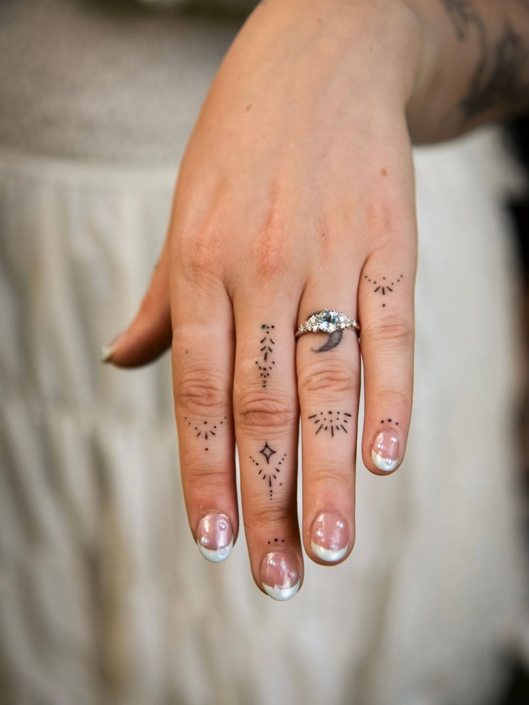 Tattoo by @sagerayink โ fine_line, minimalist