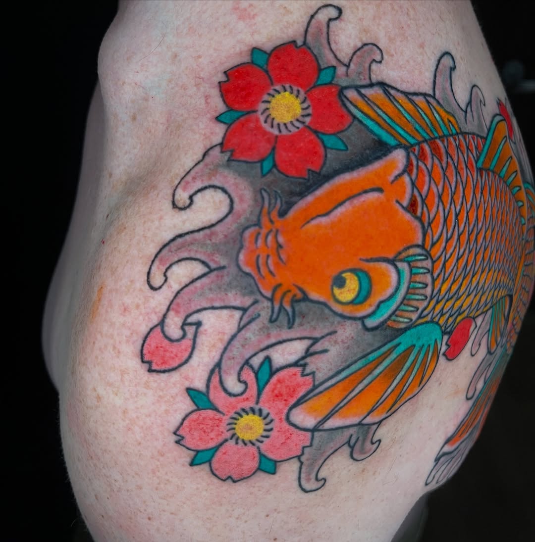 Tattoo by @inkedbybrianpdx — japanese_irezumi, american_traditional