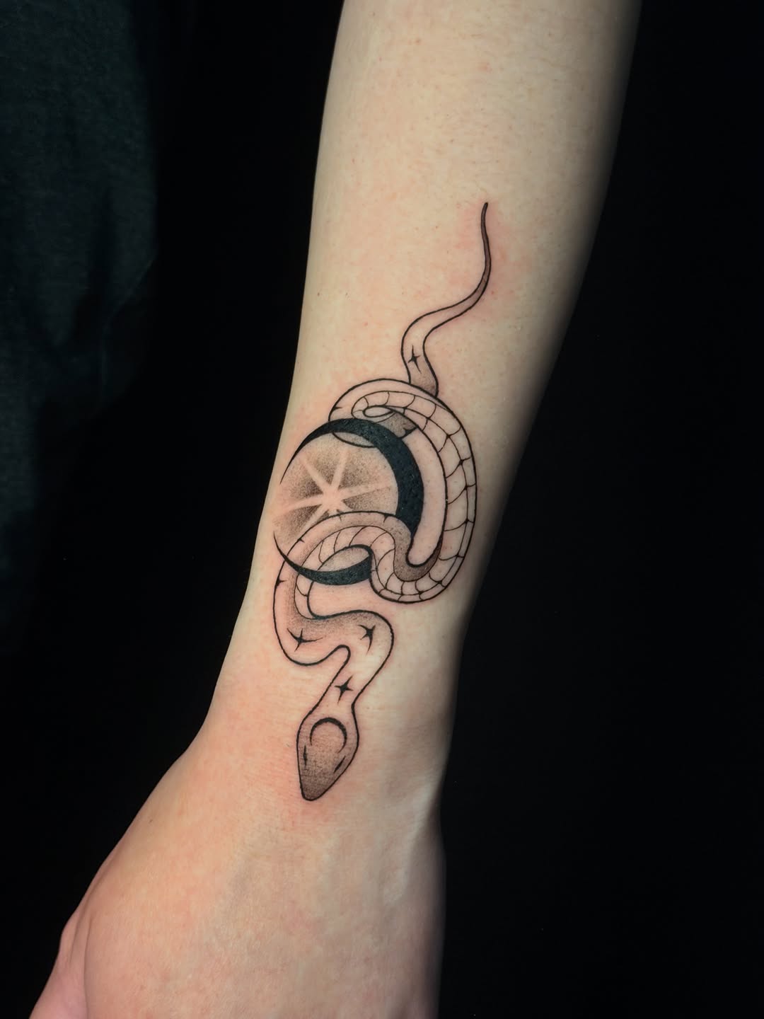 Tattoo by @myjinju.tattoo — fine_line, black_and_grey