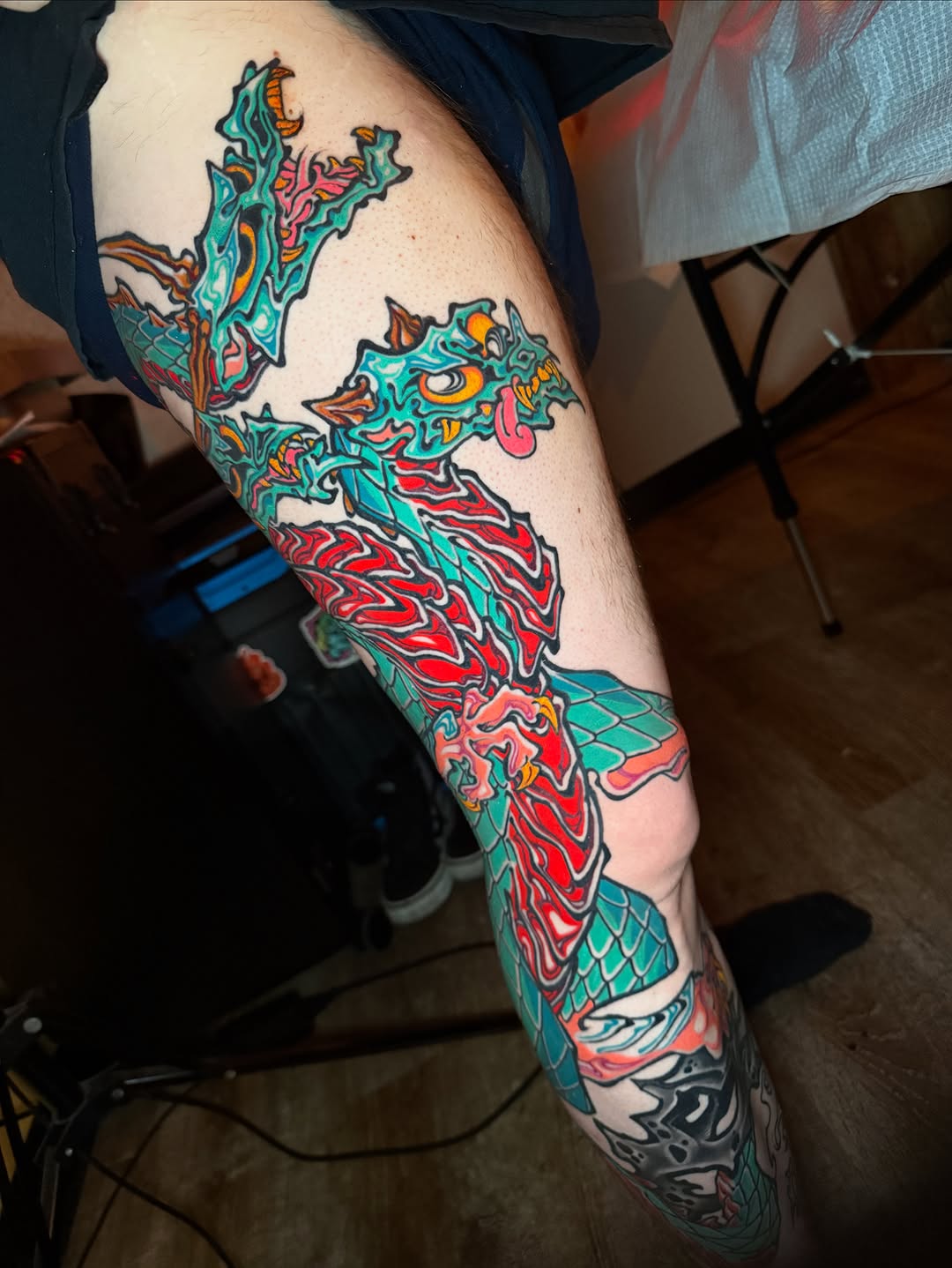Tattoo by @woojintattoo — japanese_irezumi, new_school