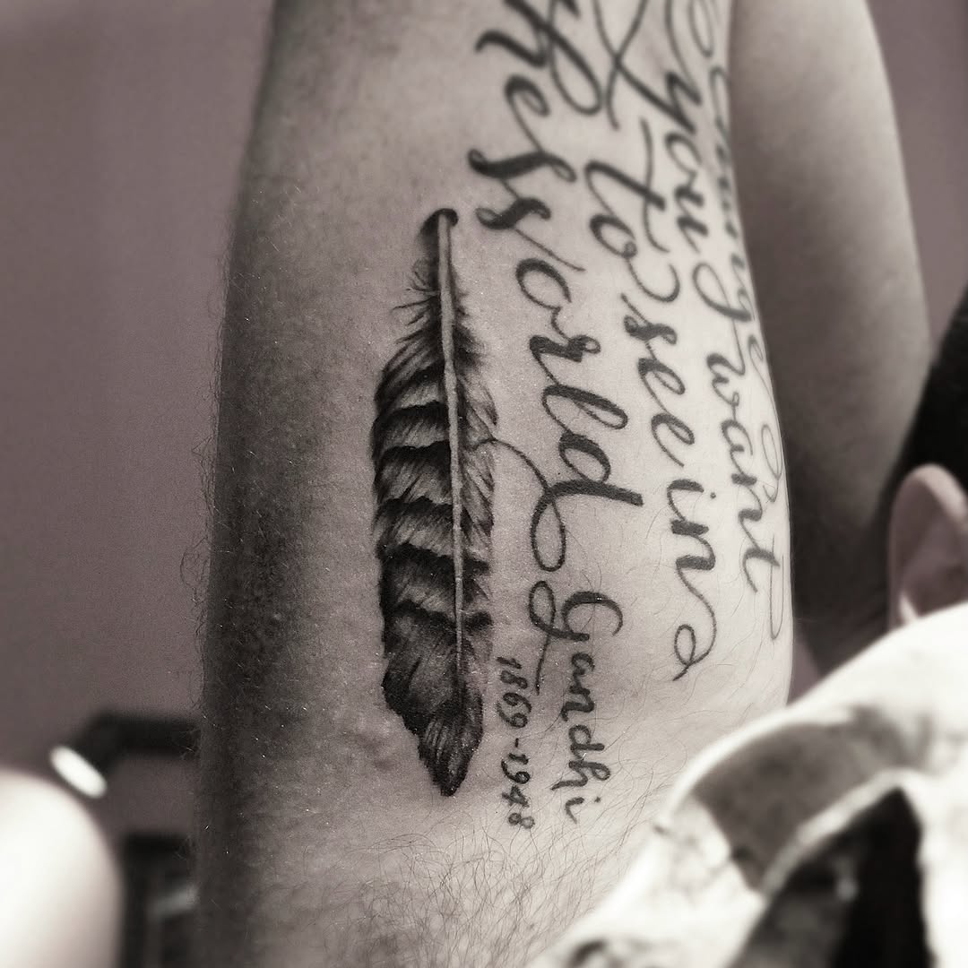 Tattoo by @stitchme.aizen_nyc — lettering_script, realism