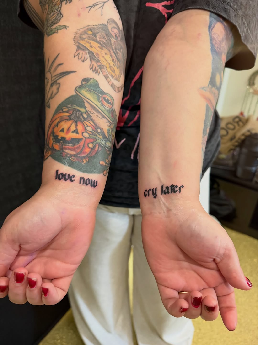 Tattoo by @abbietaylortattoos — lettering_script