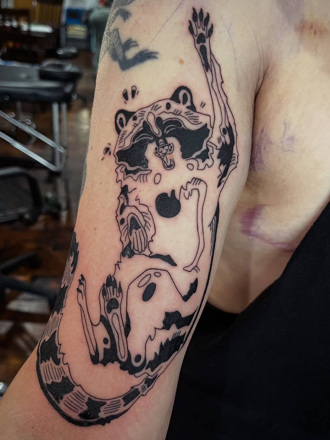 Tattoo by @cow.boy.ink — blackwork, ignorant
