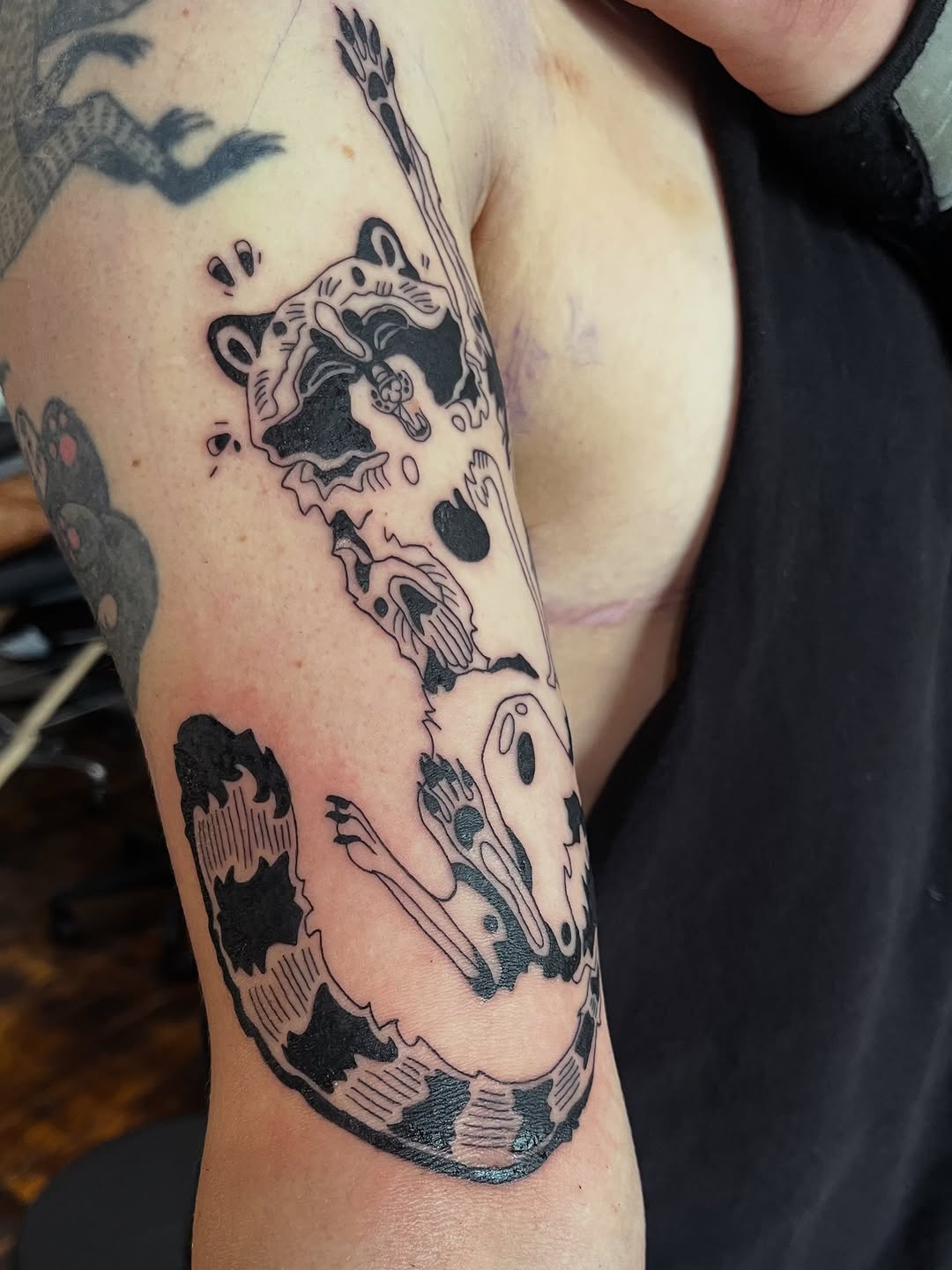 Tattoo by @cow.boy.ink — blackwork, ignorant