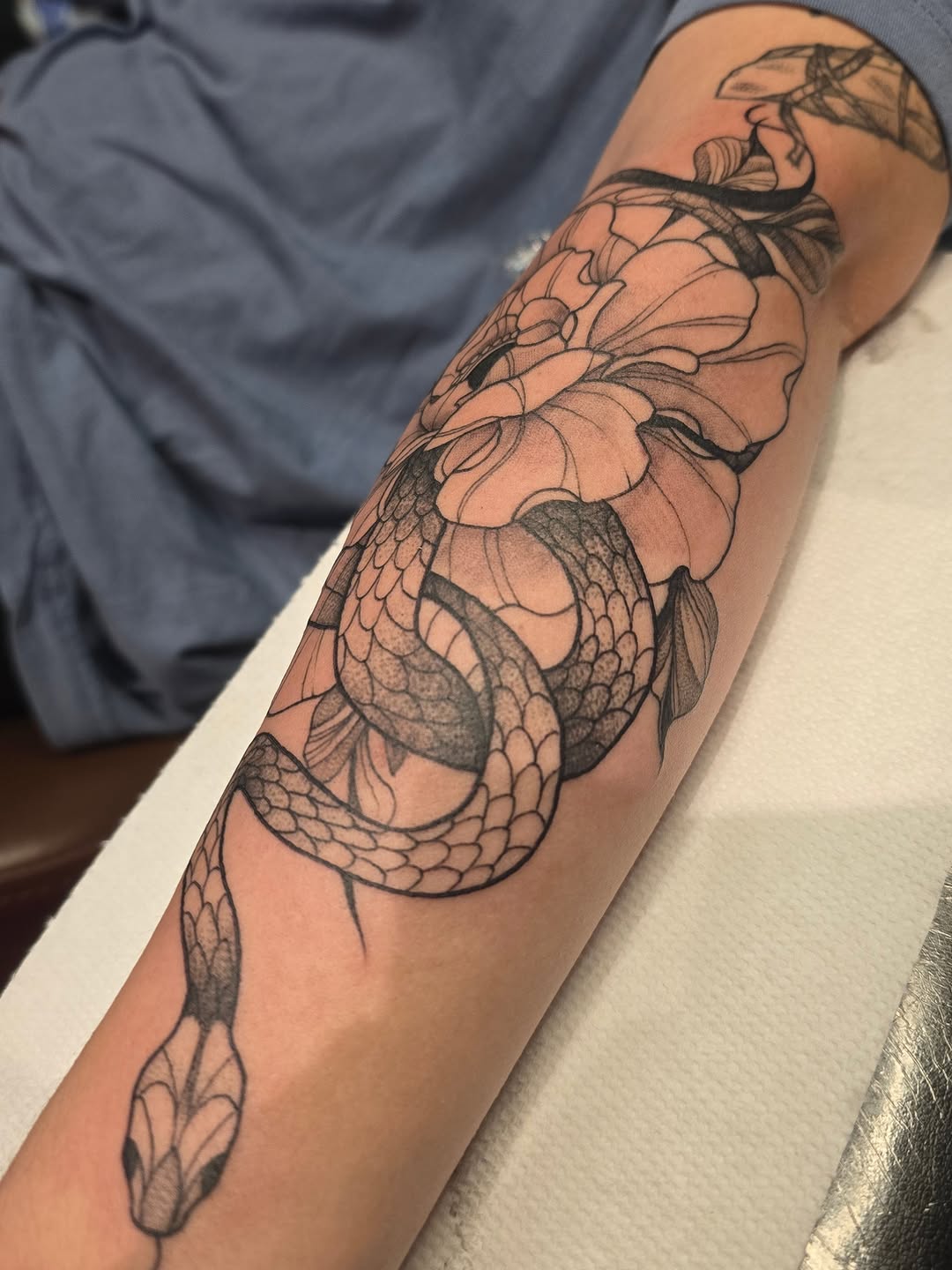 Tattoo by @needleandthorntattoo — fine_line, dotwork