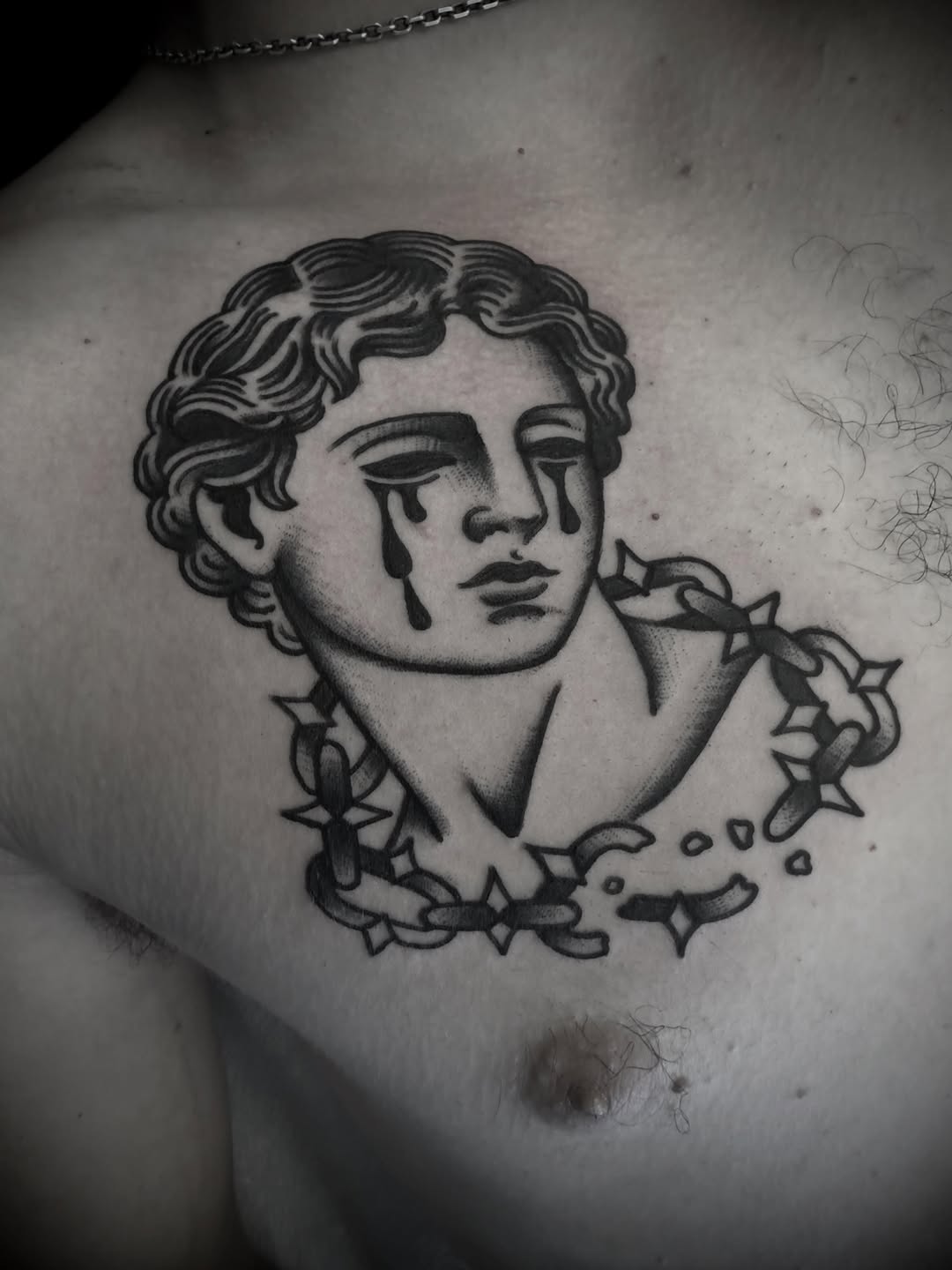 Tattoo by @a.slatertattooing — black_and_grey