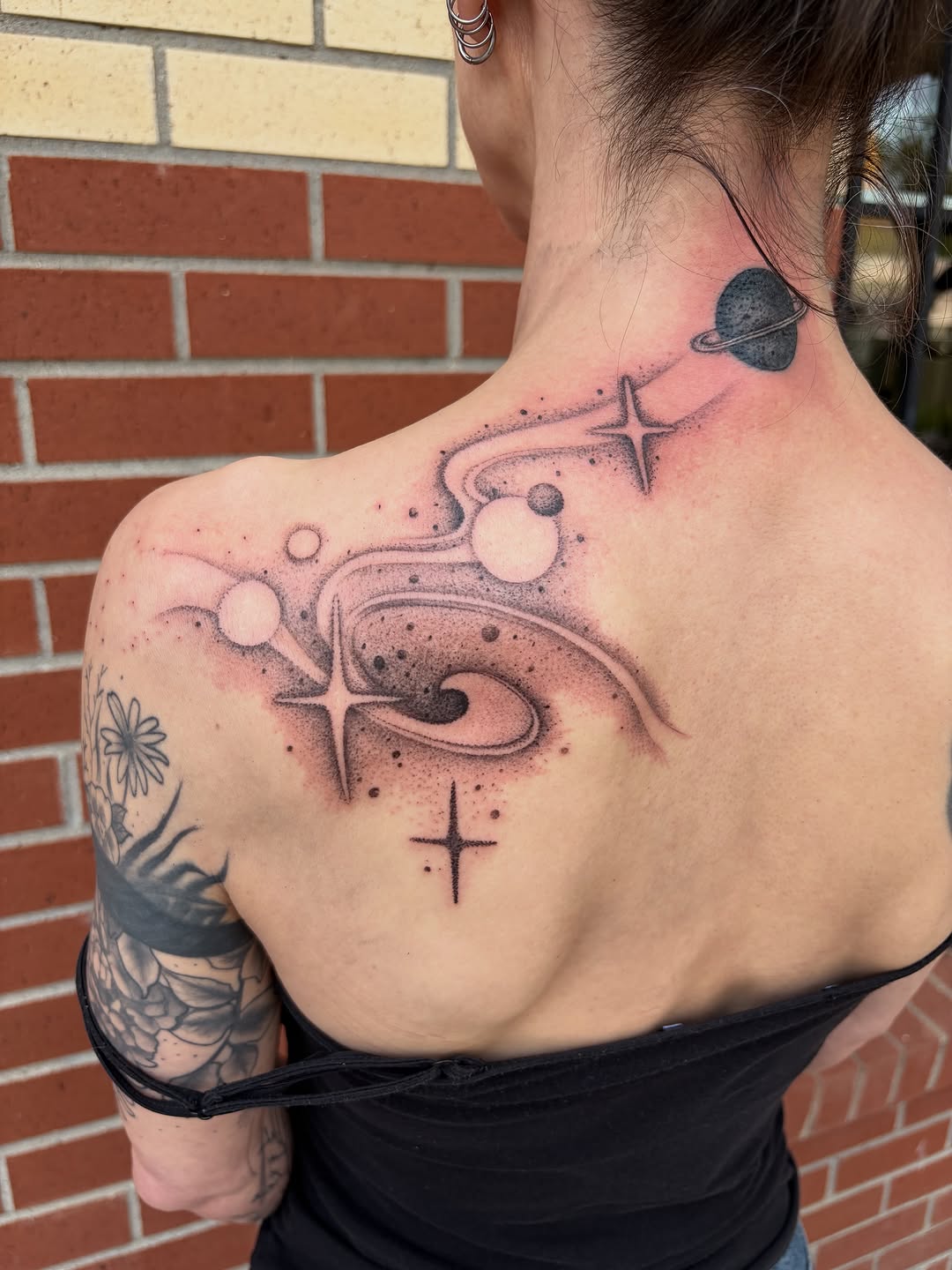 Tattoo by @inkbyhb — dotwork, black_and_grey