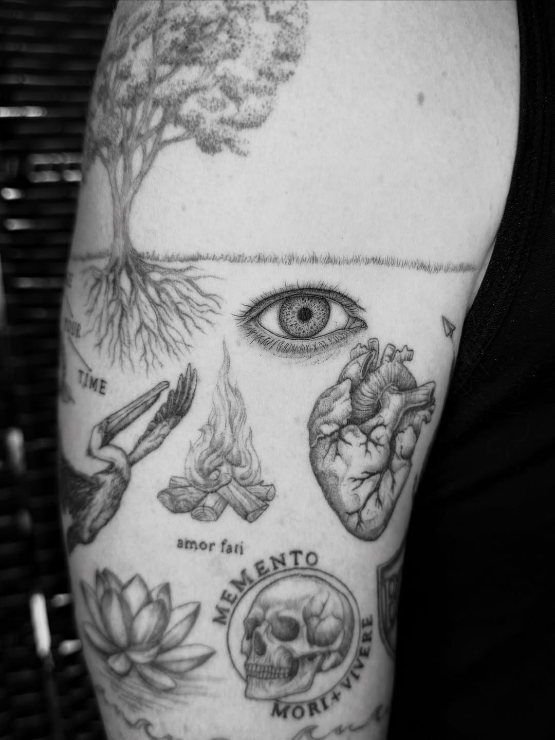 Tattoo by @babbit.tattoo — black_and_grey, illustrative