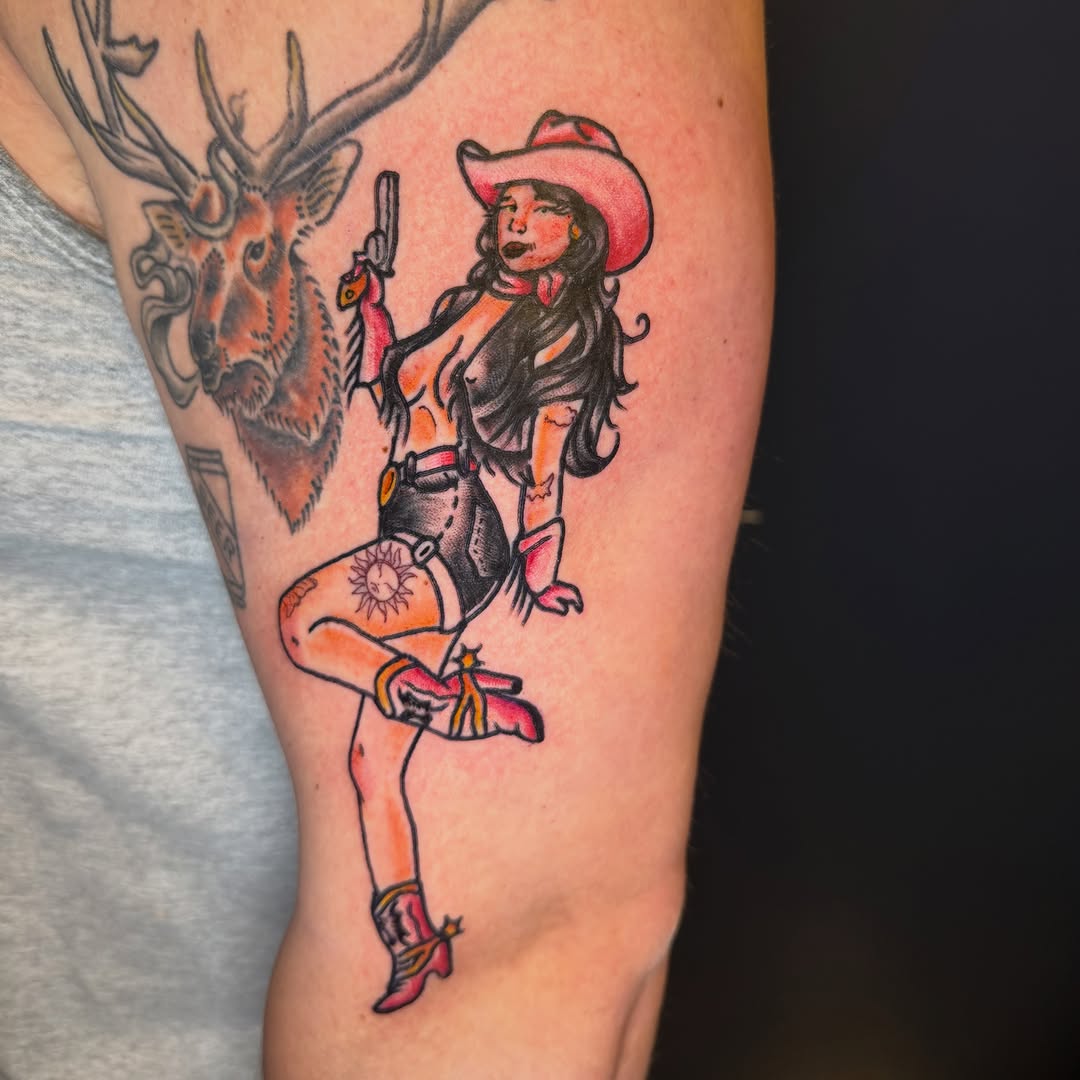 Tattoo by @erh_mer_gerd โ american_traditional, illustrative