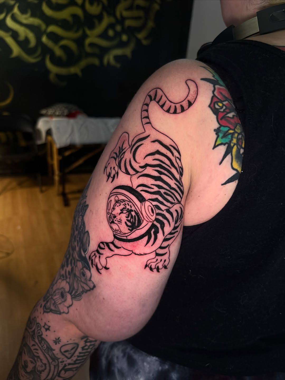 Tattoo by @line_ink — blackwork