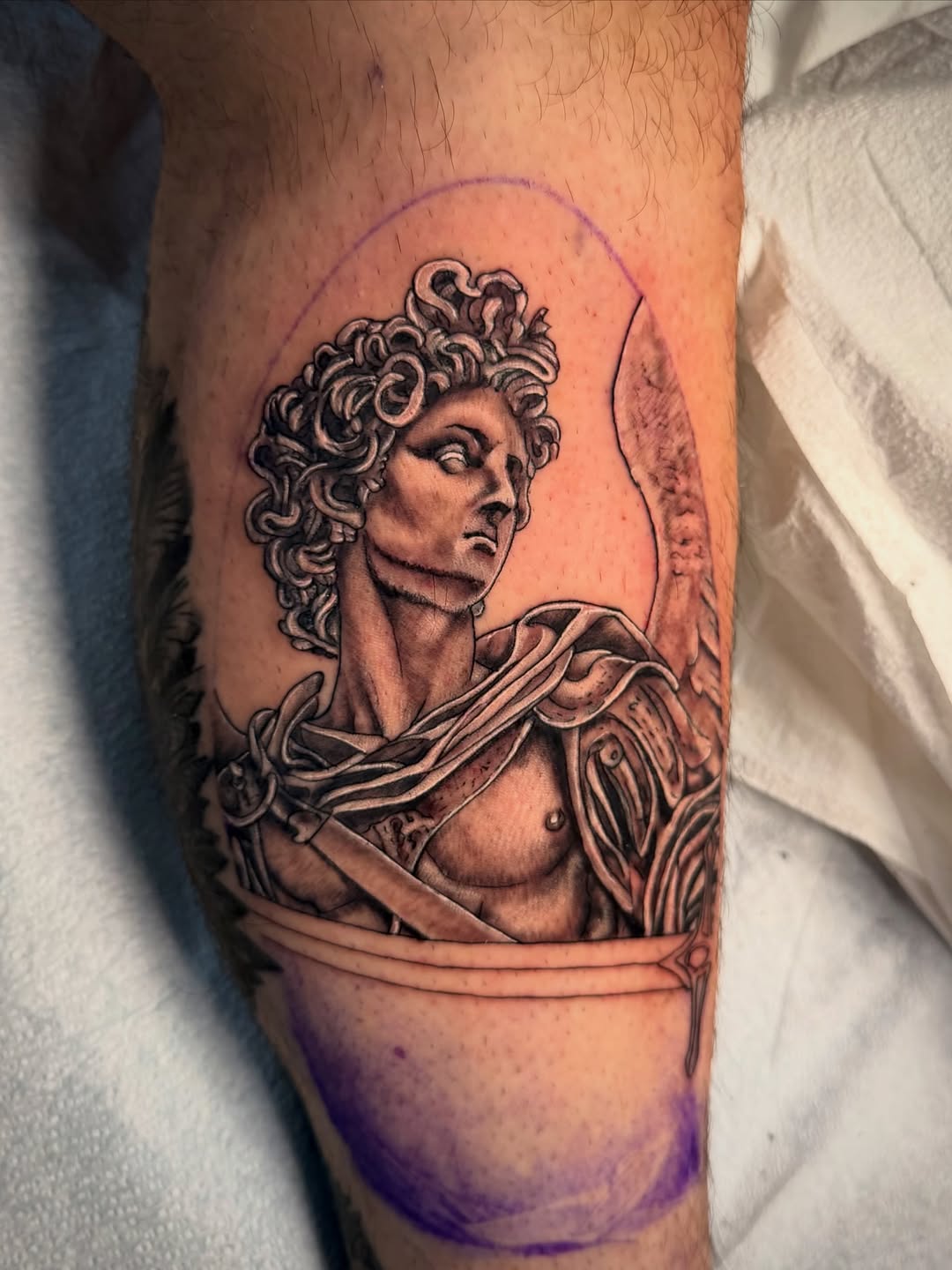 Tattoo by @anavrintattoo — realism, black_and_grey