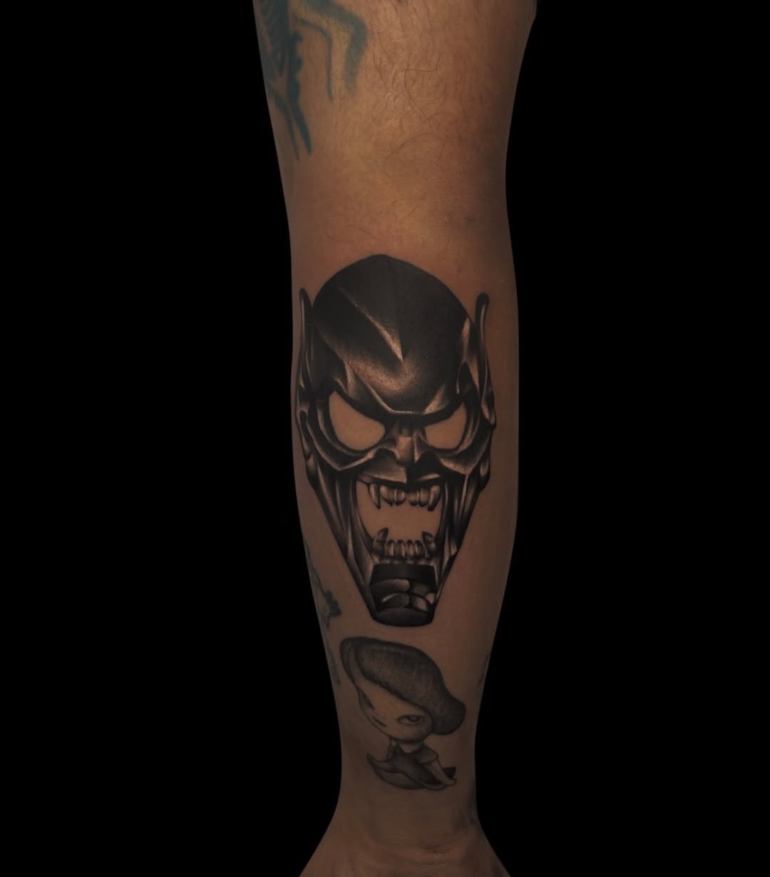 Tattoo by @wizdtattoo — black_and_grey, realism