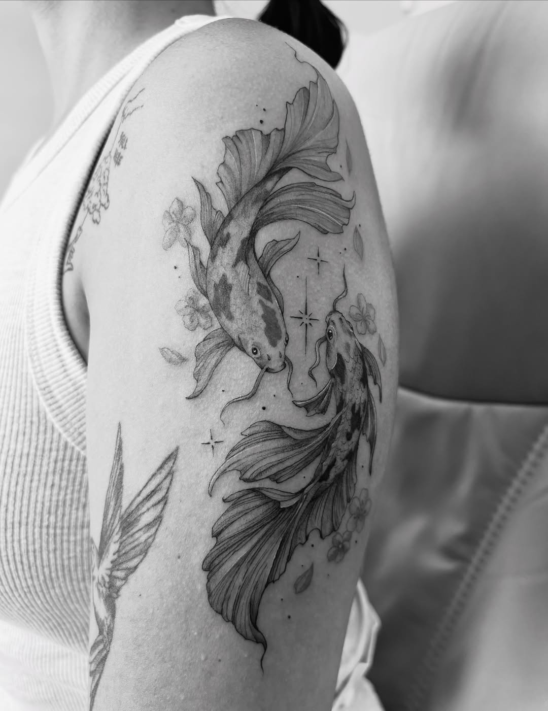 Tattoo by @secretlinetattoo — black_and_grey