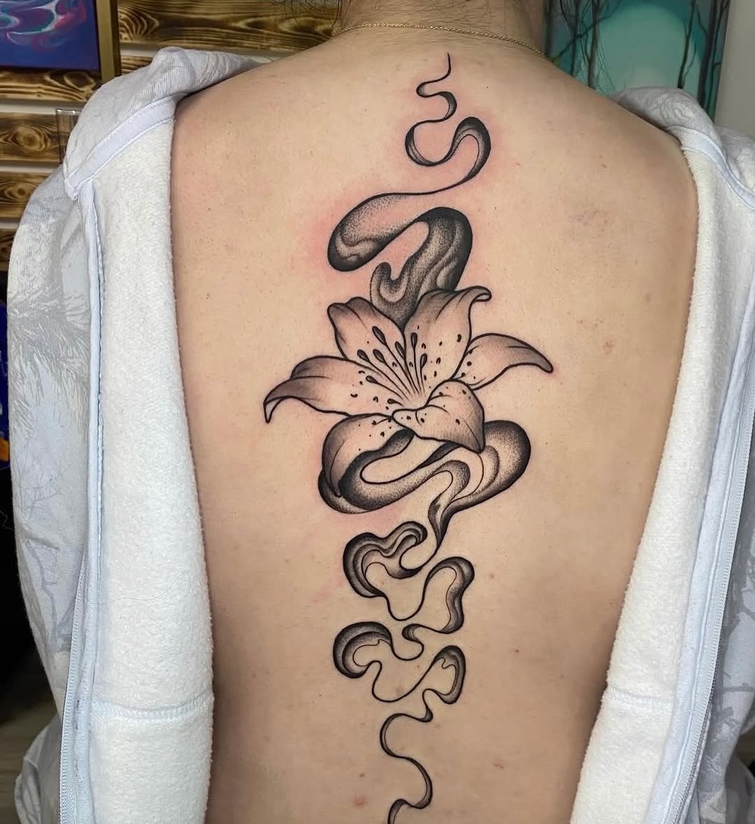 Tattoo by @tree.lmnop.tattoo — black_and_grey, fine_line