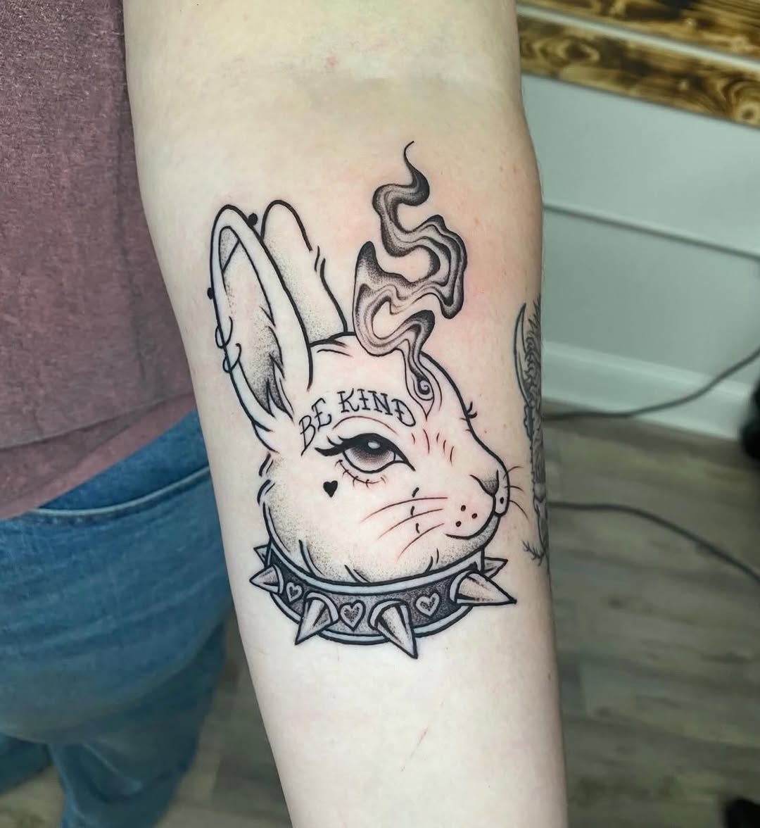 Tattoo by @tree.lmnop.tattoo — neo_traditional, lettering_script