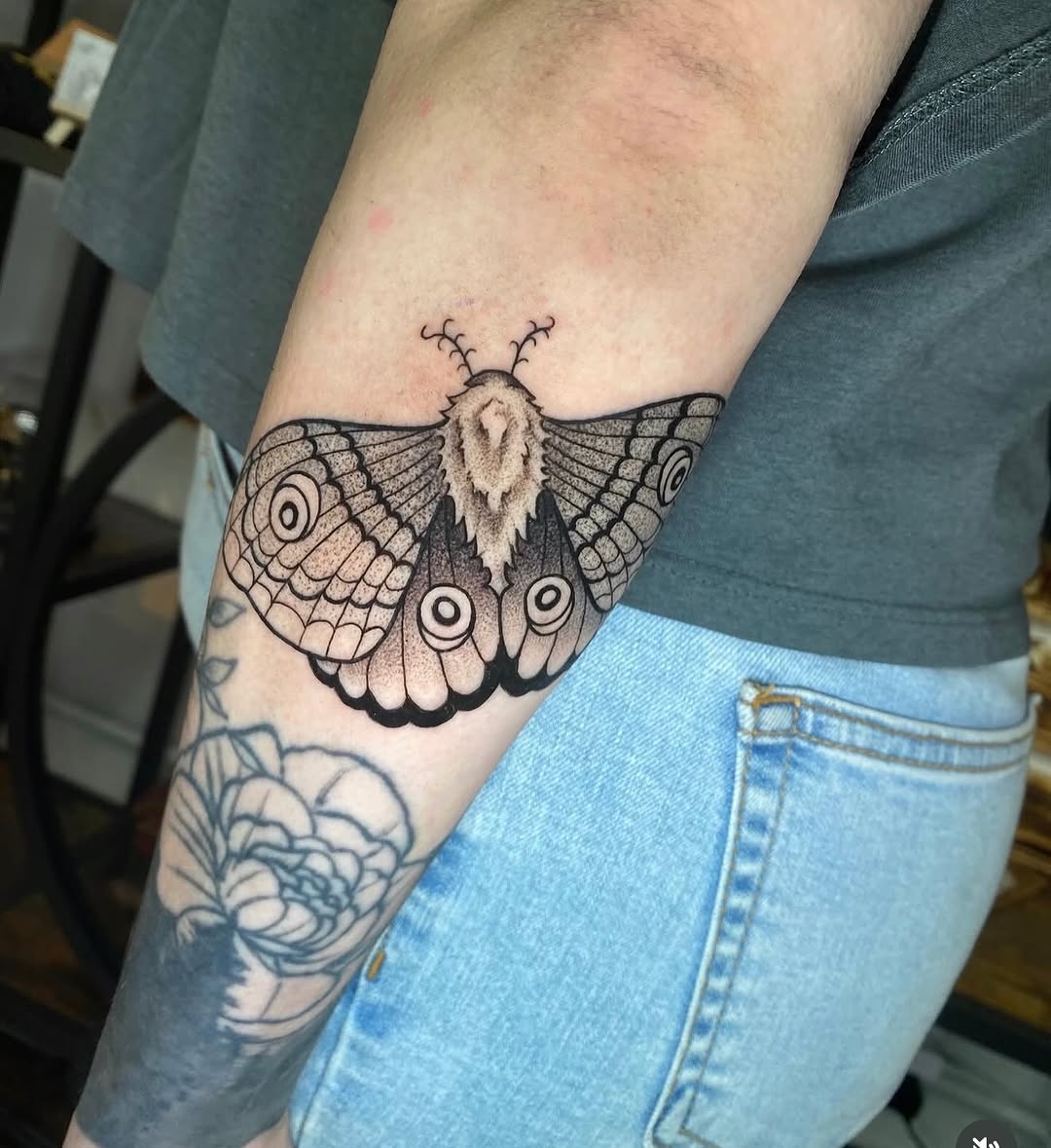 Tattoo by @tree.lmnop.tattoo — black_and_grey, realism