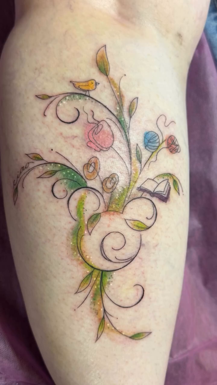 Tattoo by @lacedemonart β illustrative, dotwork