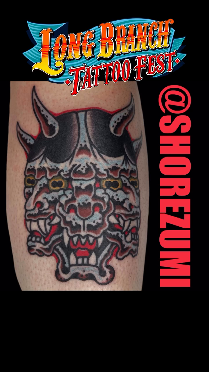 Tattoo by @shorezumi — japanese_irezumi, black_and_grey