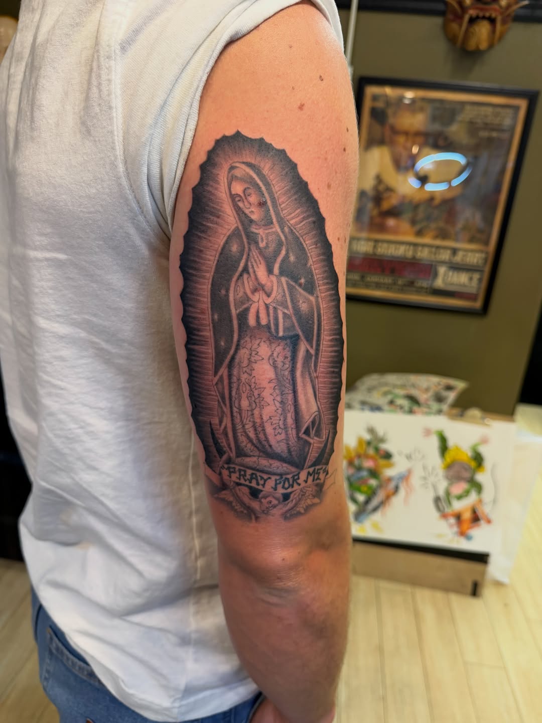 Tattoo by @winstooon — black_and_grey, realism