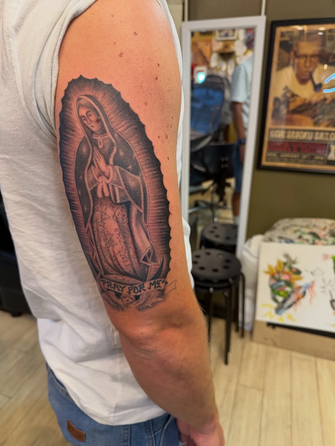 Tattoo by @winstooon — black_and_grey, realism
