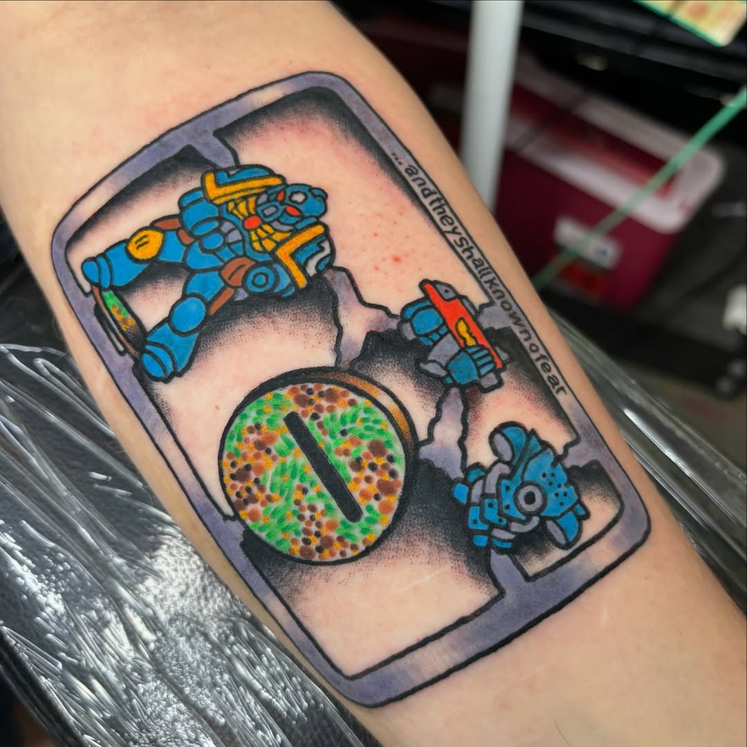 Tattoo by @gwodzilla_mst — new_school