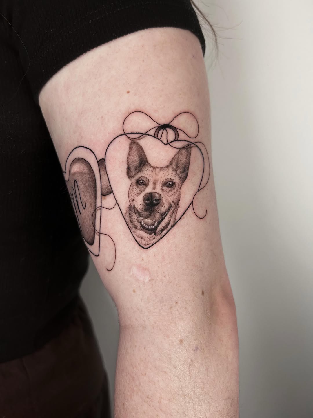 Tattoo by @dearmariatattoos — realism, black_and_grey