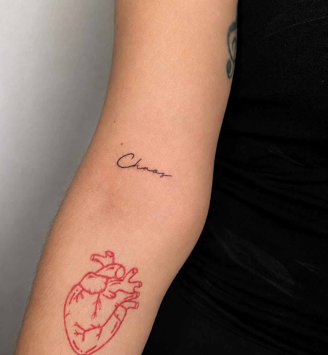 Tattoo by @dazeeinkstudio โ lettering_script, fine_line