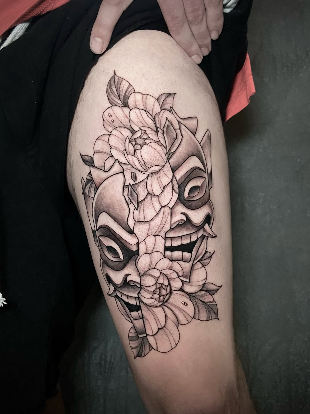 Tattoo by @byrd_tattoos — black_and_grey, japanese_irezumi