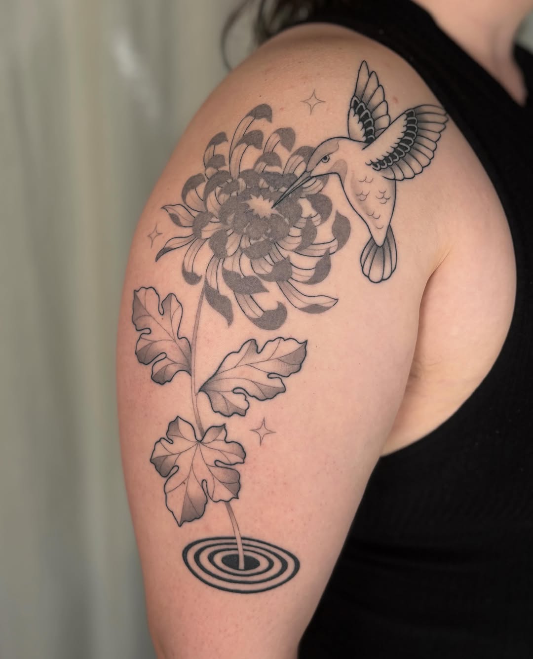 Tattoo by @annasagetattoos — black_and_grey