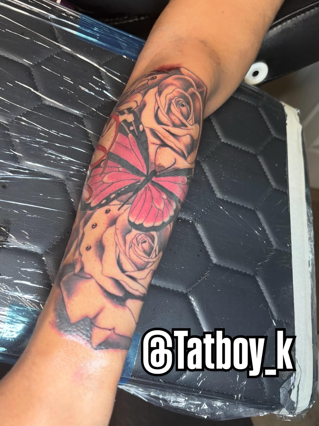 Tattoo by @tatboy_k — black_and_grey