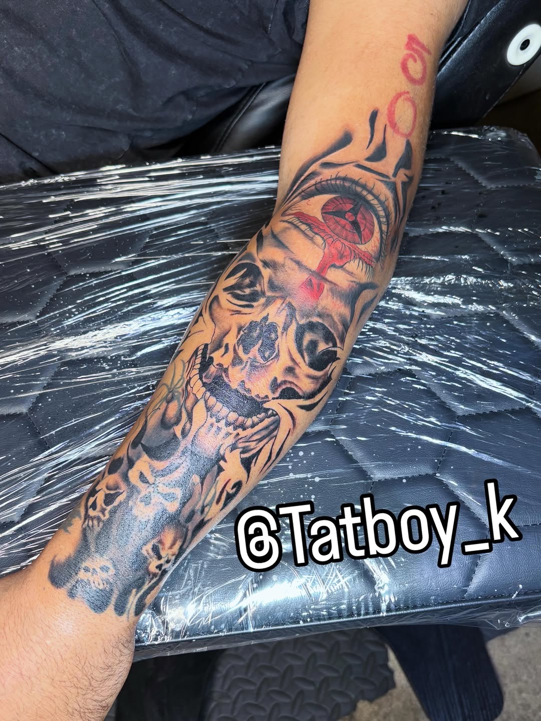 Tattoo by @tatboy_k — black_and_grey