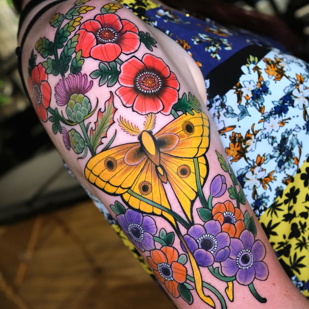Tattoo by @coztic_tatt โ neo_traditional, illustrative