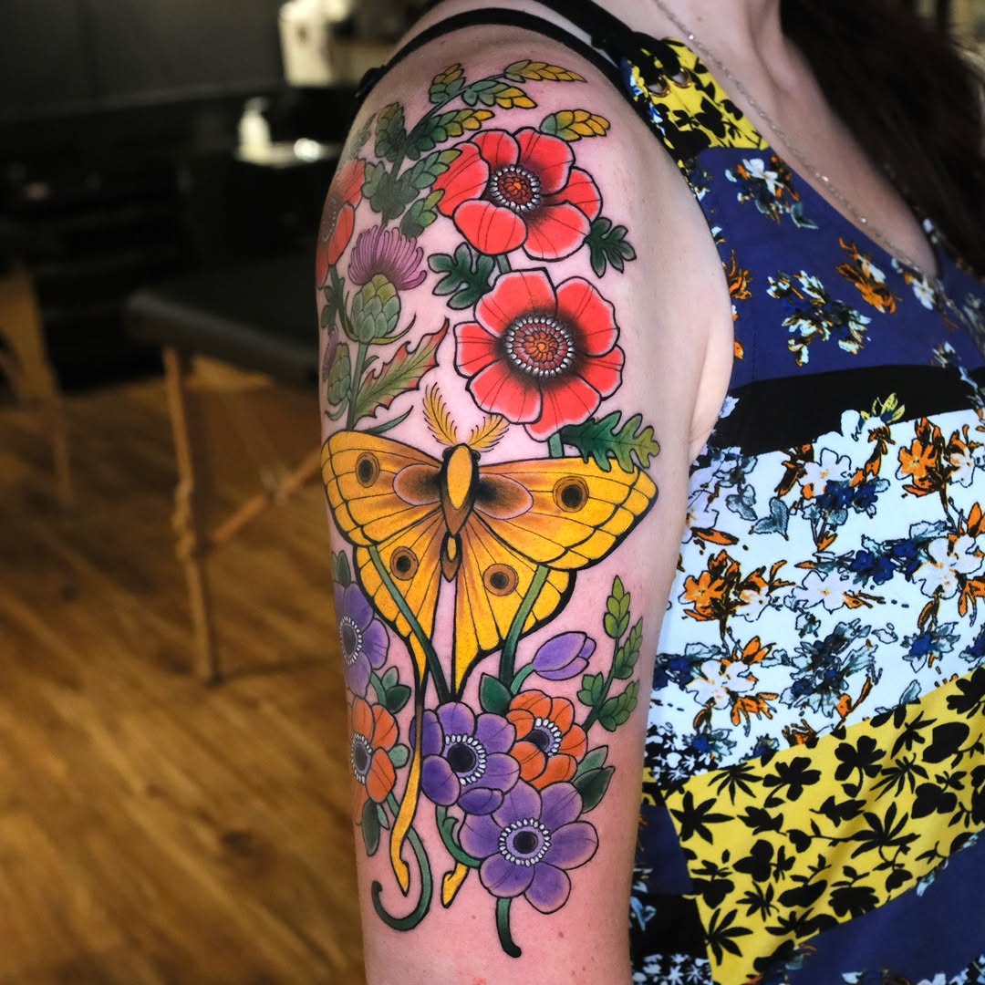 Tattoo by @coztic_tatt โ neo_traditional, realism
