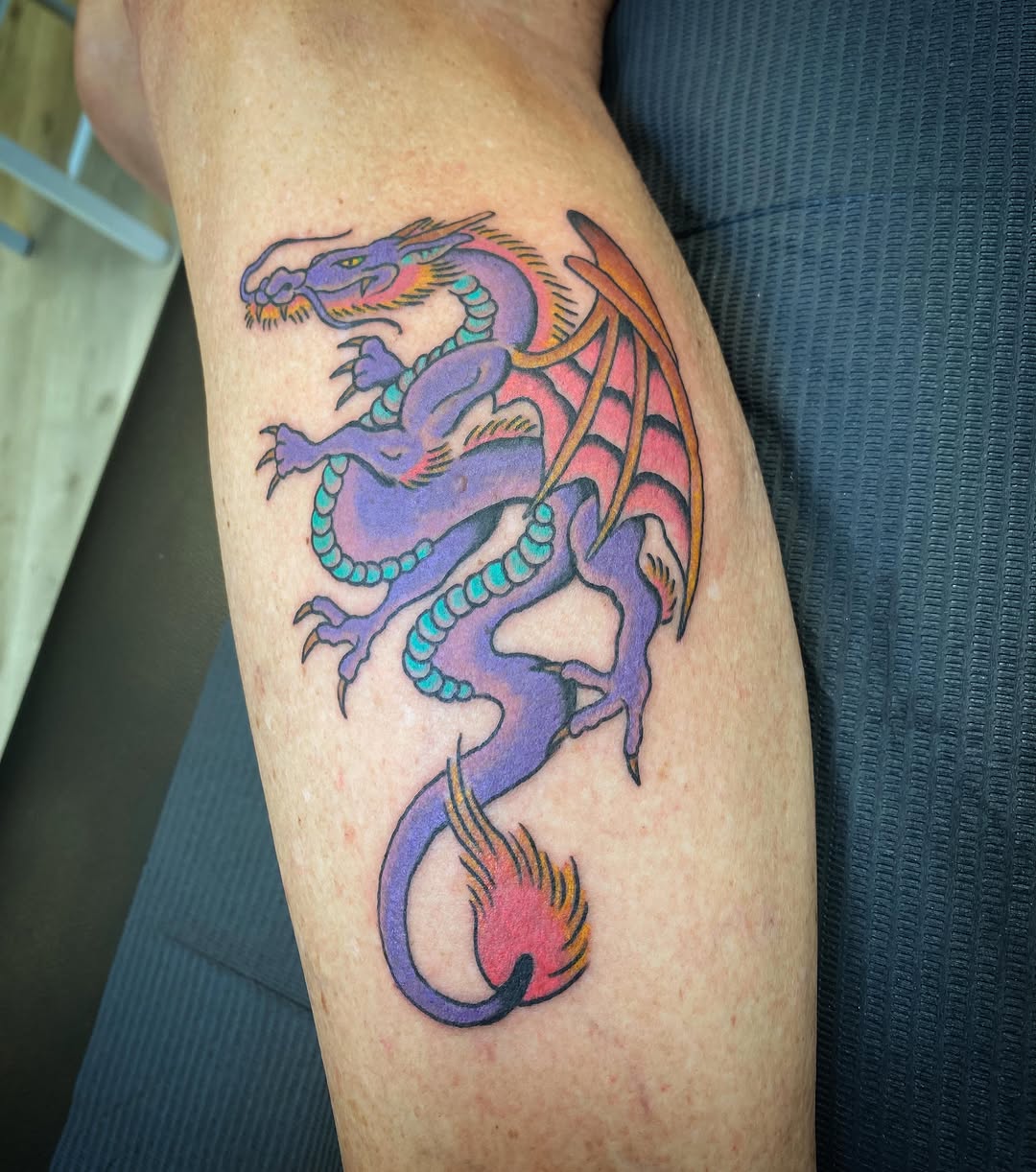 Tattoo by @deathoner727 — american_traditional, illustrative