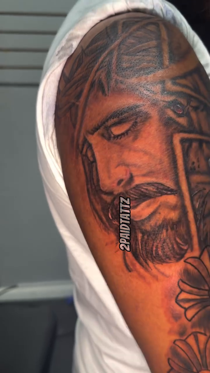 Tattoo by @2paidtattz — black_and_grey, realism