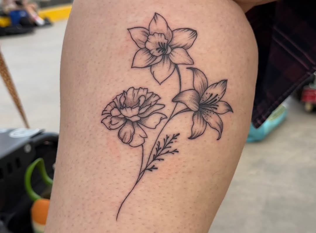 Tattoo by @sin_sidney_tatts — illustrative, fine_line