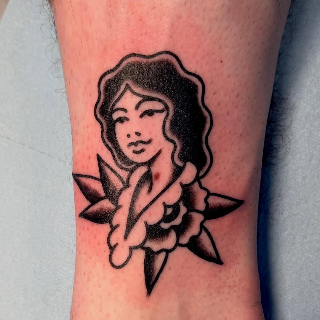 Tattoo by @themrytattoos — american_traditional, blackwork