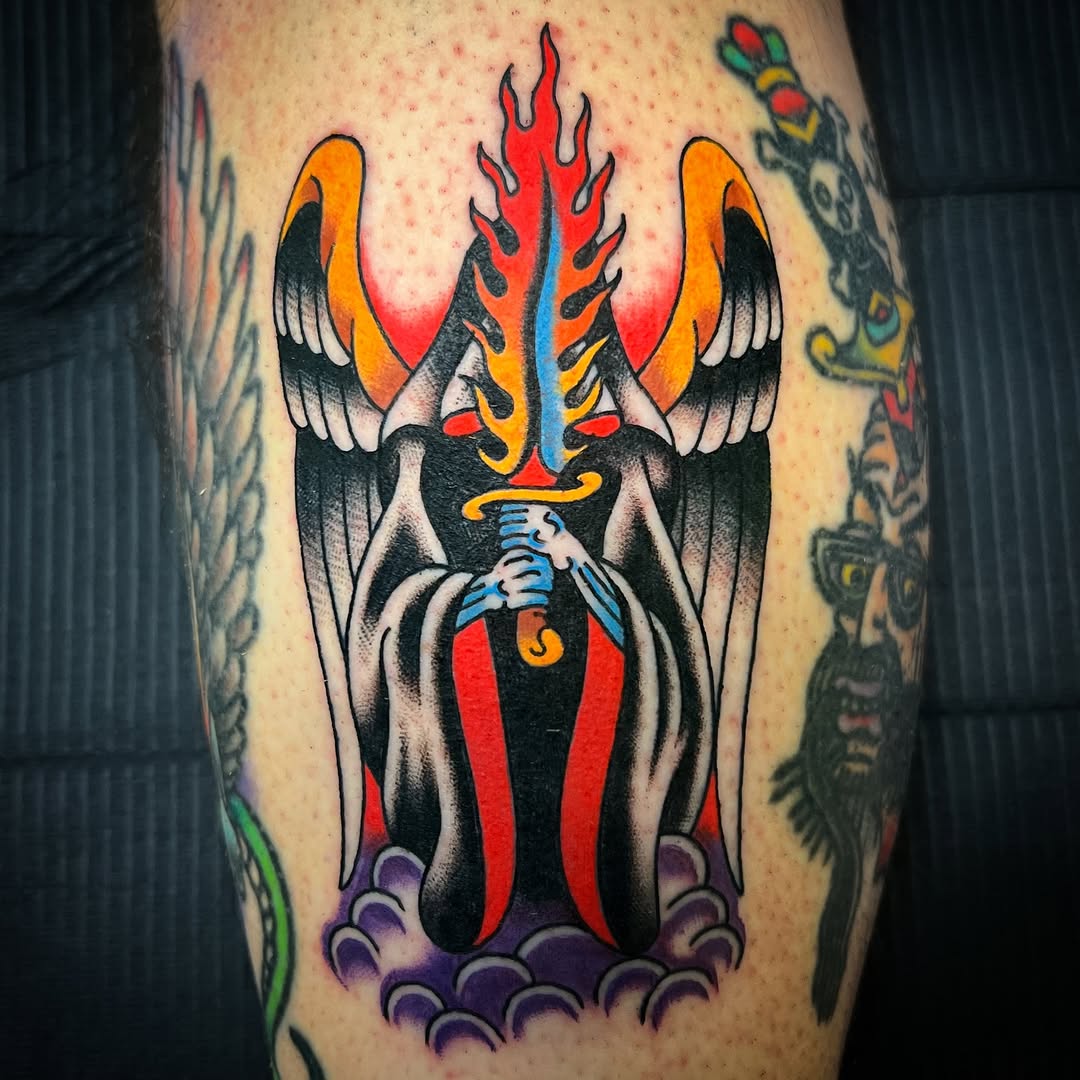 Tattoo by @mamunter — american_traditional, illustrative