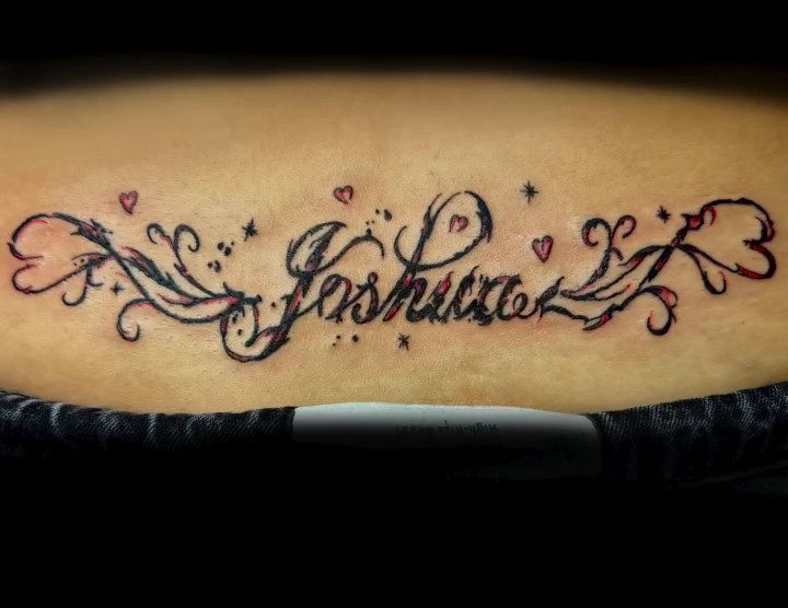 Tattoo by @jamisonellsworthtattoos — lettering_script, ornamental
