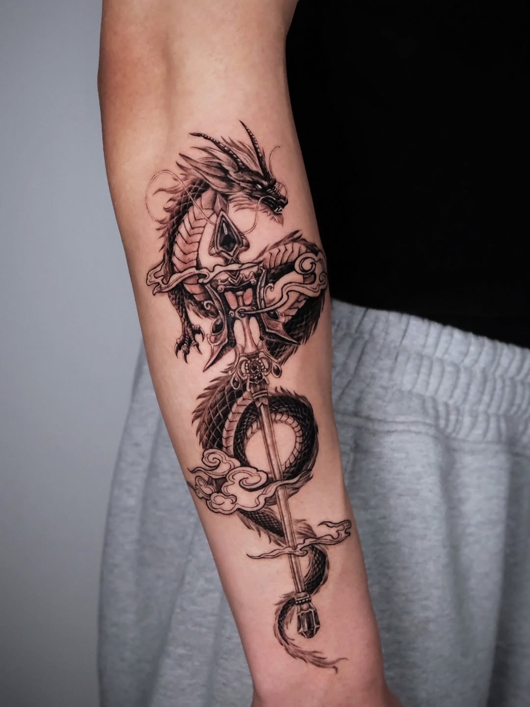 Tattoo by @da.an_tattooer — illustrative, black_and_grey