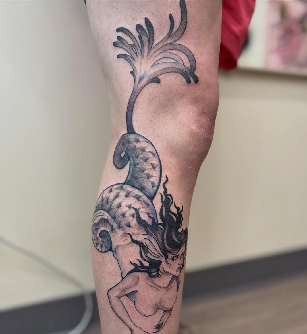 Tattoo by @rebecca.rose.tattoos โ black_and_grey, realism